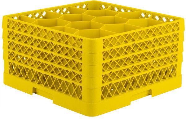 Vollrath - Rack Max®, 12-Compartment Beige 3 Extenders Yellow - TR18JJJ-32808