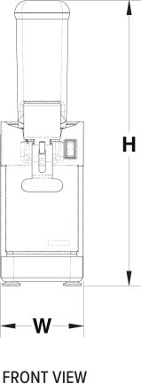 Vollrath - Refrigerated Beverage Dispenser With One 2.11-Gallon Bowl And Agitator Circulation - VBBC1-37-A