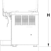 Vollrath - Refrigerated Beverage Dispenser With One 2.11-Gallon Bowl And Agitator Circulation - VBBC1-37-A