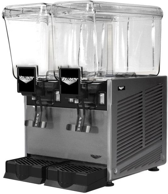 Vollrath - Refrigerated Beverage Dispenser With One 3.17-Gallon Bowl And Fountain Spray Circulation - VBBD2-37-F