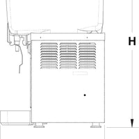 Vollrath - Refrigerated Beverage Dispenser With Three 2.11-Gallon Bowl And Agitator Circulation - VBBC3-37-A