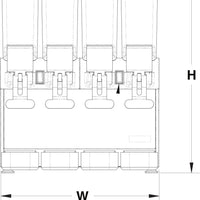 Vollrath - Refrigerated Beverage Dispenser With Three 2.11-Gallon Bowl And Agitator Circulation - VBBC3-37-A