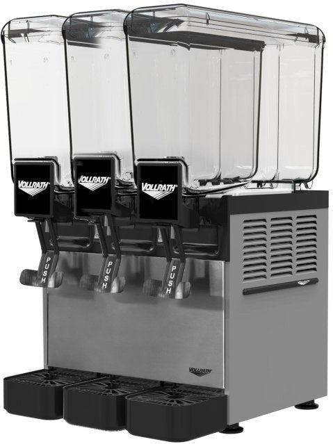 Vollrath - Refrigerated Beverage Dispenser With Three 2.11-Gallon Bowl And Agitator Circulation - VBBC3-37-A