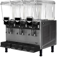 Vollrath - Refrigerated Beverage Dispenser With Three 3.17-Gallon Bowls And Fountain Spray Circulation - VBBD3-37-F
