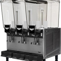 Vollrath - Refrigerated Beverage Dispenser With Three 5.28-Gallon Bowl And Stirring Paddle Circulation - VBBE3-37-S
