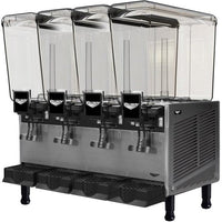 Vollrath - Refrigerated Beverage Dispenser With Three 5.28-Gallon Bowl And Stirring Paddle Circulation - VBBE4-37-S