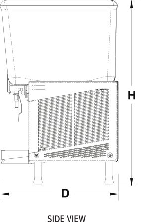 Vollrath - Refrigerated Beverage Dispenser With Three 5.28-Gallon Bowl And Stirring Paddle Circulation - VBBE4-38-F