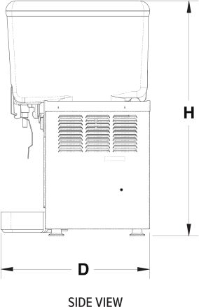 Vollrath - Refrigerated Beverage Dispenser With Two 2.11-Gallon Bowl And Agitator Circulation - VBBC2-37-A