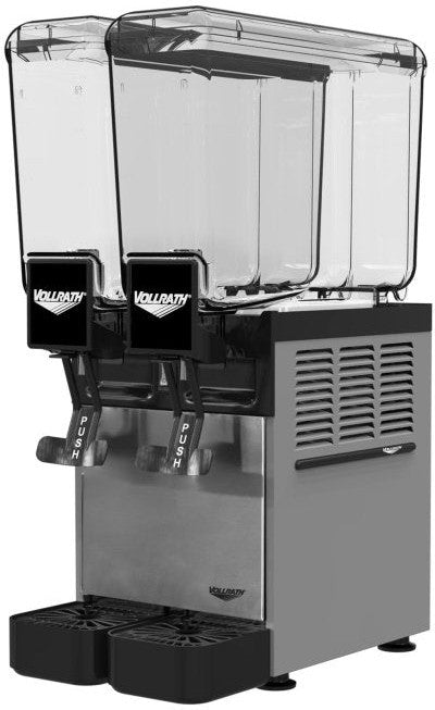 Vollrath - Refrigerated Beverage Dispenser With Two 2.11-Gallon Bowl And Agitator Circulation - VBBC2-37-A