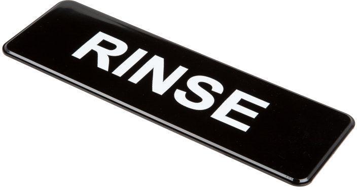 Vollrath - "Rinse" Contemporary English Symbol Sign - 4522
