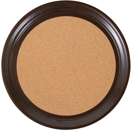 Vollrath - Round Cork-Lined Laminated Serving Tray in Brown, 10.7" Width - 86336