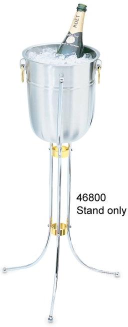 Vollrath - Single-Bottle Stainless Steel Wine Bucket Stand, Durable - 46800