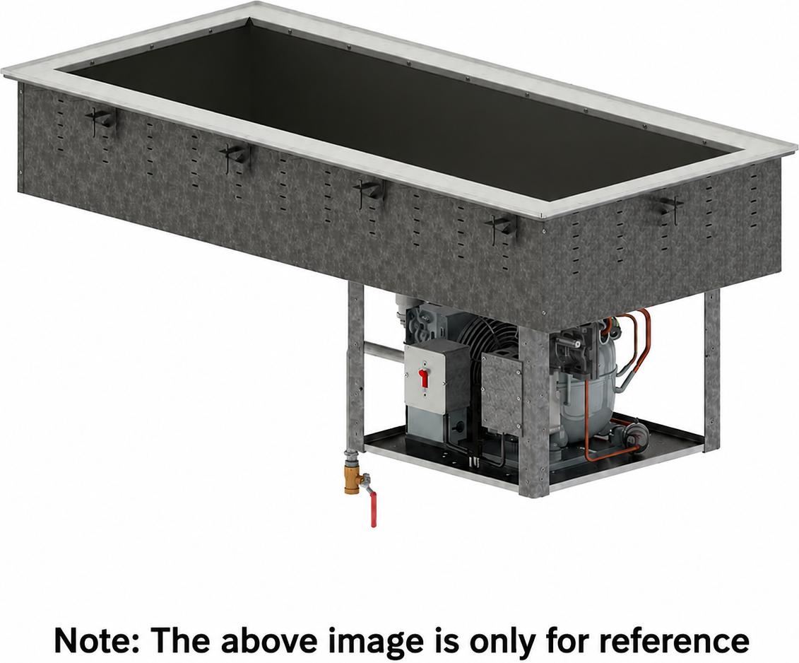 Vollrath - Standard Refrigerated Cold Pan, 3 Pan, Model FF - FC-4CP-03120-RFF