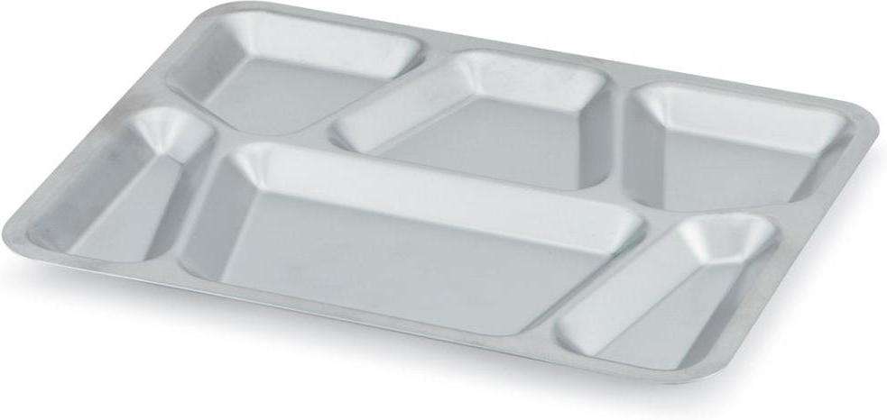 Vollrath - Six-Compartment Stainless Steel Tray - 47252