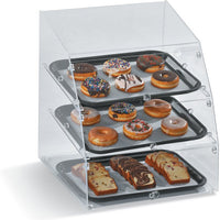 Vollrath - Small 2-Tier Clear Acrylic Classic Baked Goods Display Case With Front Access - SBC1014-2F-06