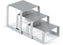 Vollrath - Square Bent Brushed Stainless Steel Buffer Riser Set - 46009
