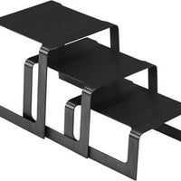 Vollrath - Square-Bent Stainless Steel Buffet Riser Set in Black - 4600960