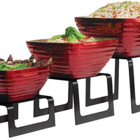 Vollrath - Square-Bent Stainless Steel Buffet Riser Set in Black - 4600960