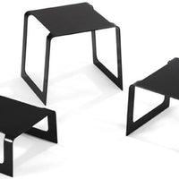 Vollrath - Square-Bent Stainless Steel Buffet Riser Set in Black - 4600960