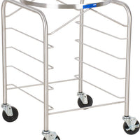 Vollrath - Stainless Steel Mobile Bowl Stand For 30-Quart Mixing Bowl With Four Full-Size Tray Racks - 79002