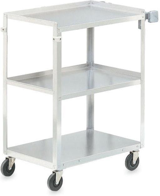 Vollrath - Stainless Steel Utility Cart, Capacity 300, 27.5" x 15.5" x 32.625" - 97120