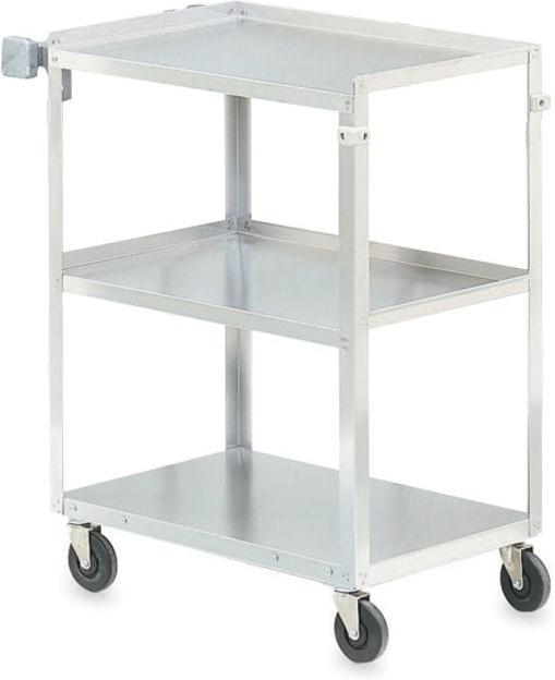Vollrath - Stainless Steel Utility Cart, Capacity 400, 27.5" x 15.5" x 32.625" - 97125