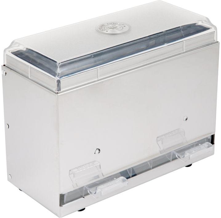 Vollrath - Straw Boss® Straw Dispenser, Capacity 250, 9" x 4" X 7" in Stainless Steel - 3825-28