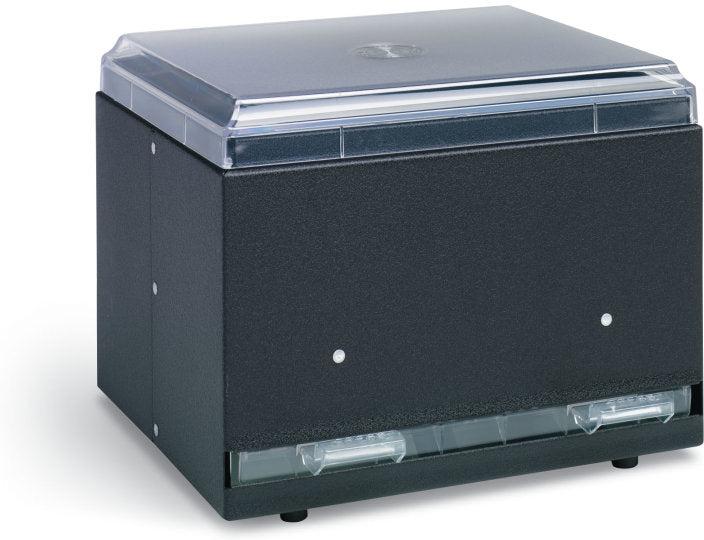 Vollrath - Straw Boss® Straw Dispenser, Capacity 500, 9" x 7.5" x 7" in Black - 3802-06