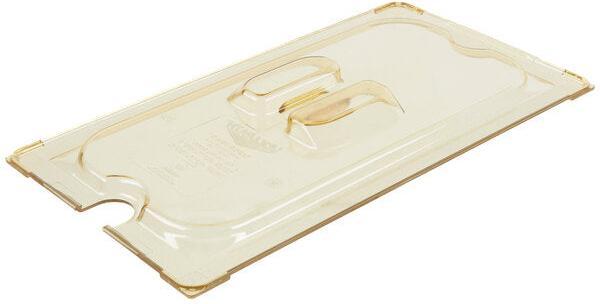 Vollrath - Third-Size Super Pan® Slotted Cover in Amber - 34300