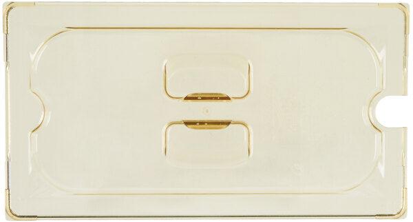 Vollrath - Third-Size Super Pan® Slotted Cover in Amber - 34300