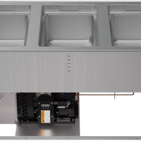 Vollrath - Three-Well 120V Hot, Cold, Frozen Drop-In Unit with Auto Drain and Flat Flange - FC-HCF-03120-AD-FF