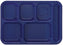 Vollrath - Traex® 6 Compartment Tray in Bright Blue, Pack of 24 - 2615-104