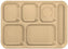 Vollrath - Traex® 6 Compartment Tray in Tan, Pack of 24 - 2615-09
