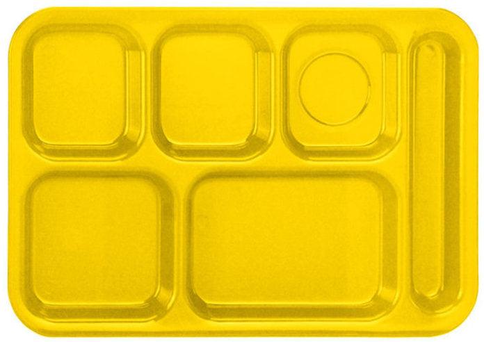 Vollrath - Traex® 6 Compartment Tray in Yellow - 2615-138
