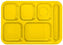 Vollrath - Traex® 6 Compartment Tray in Yellow, Pack of 24 - 2615-138