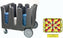 Vollrath - Traex® Adjustable Dish Caddy, Capacity 13 Stacks in Gray for 4-1/2 to 5-1/2 (11.4 to 14) Round Plates - ADC-14