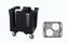 Vollrath - Traex® Adjustable Dish Caddy, Capacity 2 Stacks in Black for 12-1/2 to 14 (31.6 to 35.6) Round Bowls/Trays - SAC-2A-06