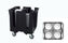 Vollrath - Traex® Adjustable Dish Caddy, Capacity 4 Stacks in Black for 10-3/8 to 11-1/4 (26.4 to 28.6) Round Plates/Bowls - SAC-2-06