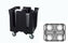 Vollrath - Traex® Adjustable Dish Caddy, Capacity 4 Stacks in Black for 8-1/2 to 9-1/2 (21.6 to 24.1) Round Plates/Bowls - SAC-4A-06