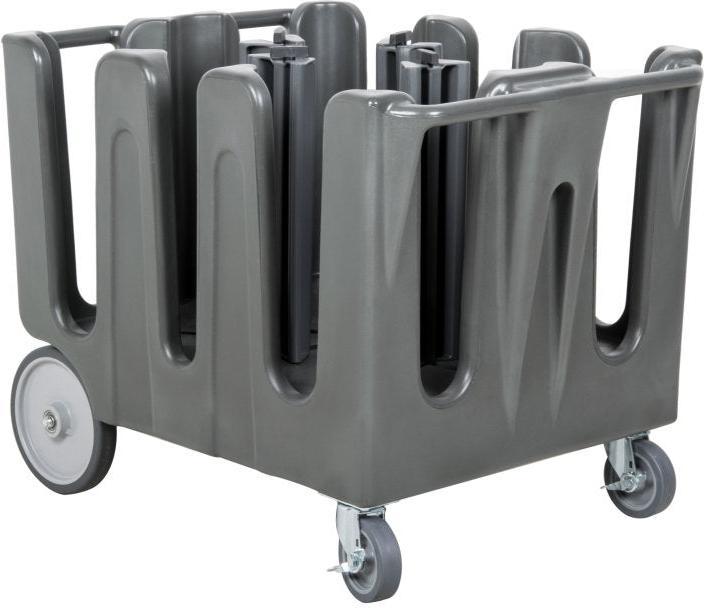 Vollrath - Traex® Adjustable Dish Caddy, Capacity 5 Stacks in Gray for 10-3/4 to 11-1/2 (27.3 to 29.2) Round Plates - ADC-4