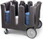 Vollrath - Traex® Adjustable Dish Caddy, Capacity 6 or 5 Stacks in Gray for 8-5/8 to 9-1/8 or 9-1/8 to 10-5/8 Round Plates/Bowls - ADC-6
