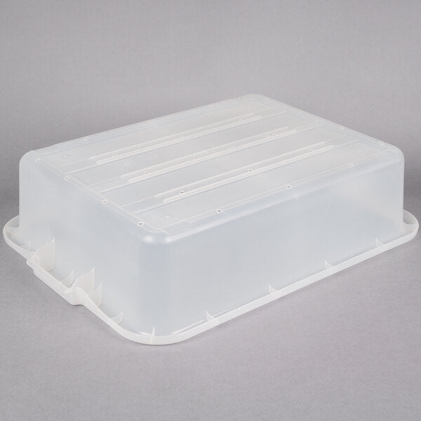 Vollrath - Traex Color-Mate 20" x 15" x 5" Clear Perforated Drain Box - 1511-C13