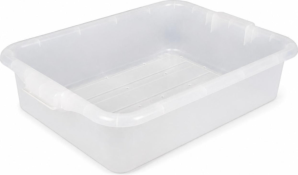 Vollrath - Traex Color-Mate 20" x 15" x 5" Clear Perforated Drain Box - 1511-C13