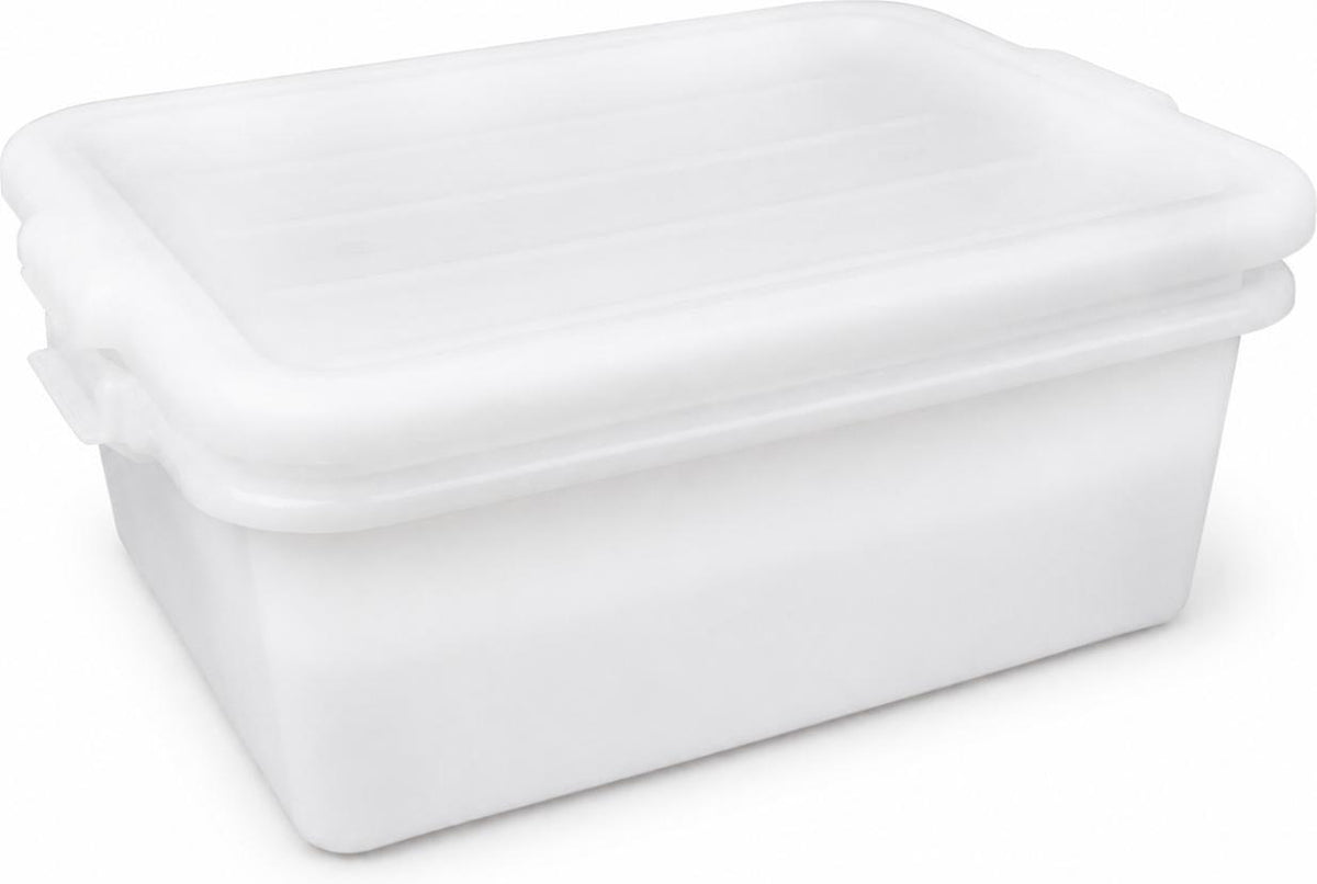 Vollrath - Traex Color-Mate 20" x 15" x 5" White Food Storage Drain Box Set with Recessed Lid - 1501-C05