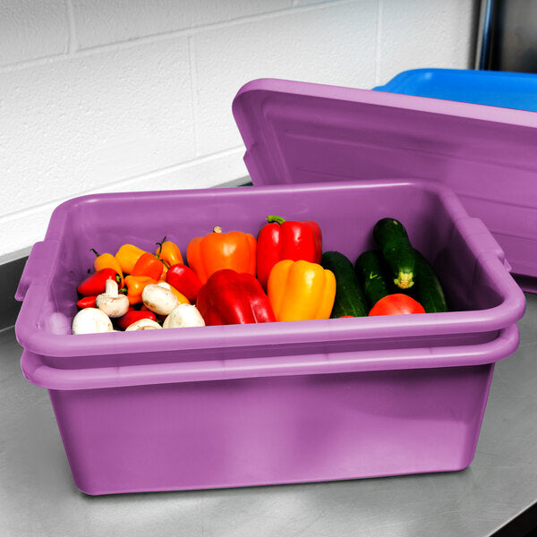Vollrath - Traex® ™ Combo Sets with Snap-On Lid, 22.5" x 15.5" x 9" in Purple - 1535BRS6-C80