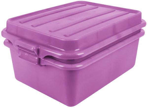 Vollrath - Traex® ™ Combo Sets with Snap-On Lid, 22.5" x 15.5" x 9" in Purple - 1535BRS6-C80