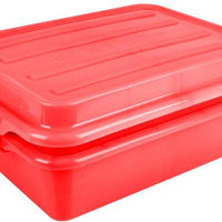 Vollrath - Traex® ™ Combo Sets with Snap-On Lid, 22.5" x 15.625" x 7.5" in Red - 1551-C02