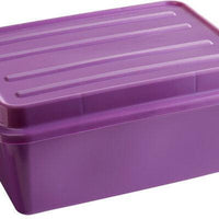 Vollrath - Traex® ™ Combo Sets with Snap-On Lid, 22.5" x 15.625" x 9.5" in Purple - 1535-C80