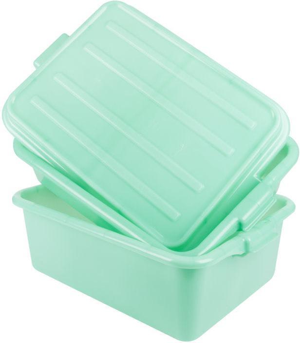 Vollrath - Traex® ™ Drain Box Set in Green, Raised Lid, 22.5" x 15.625" x 9.5" - 1535-C19