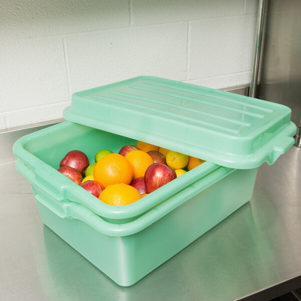Vollrath - Traex® ™ Drain Box Set in Green, Raised Lid, 22.5" x 15.625" x 9.5" - 1535-C19